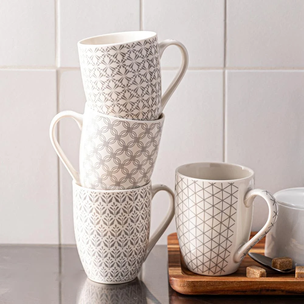 KSP Graphic 'Echo' Bullet Mug (White/Silver)