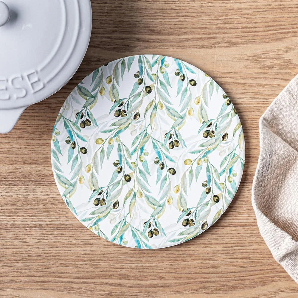 KSP Ceramica 'Olives' Printed Ceramic Trivet