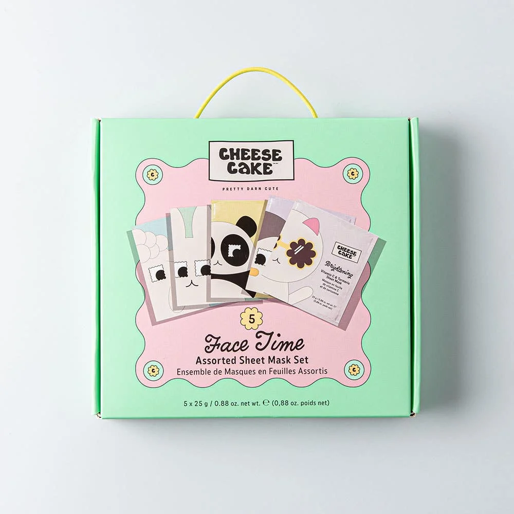 Cheese Cake Face Time Face Sheet Mask - Set of 5
