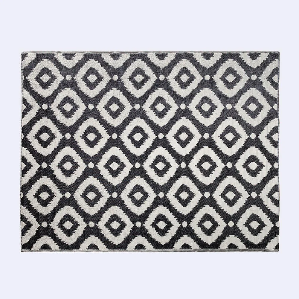 KSP Outdoor 'Selos' All Season Mat 9' x 12' (Ivory/Black)