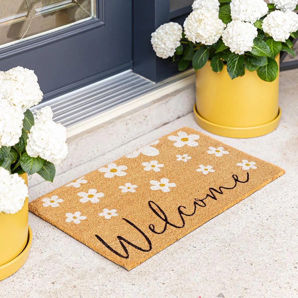KSP Summer Coir Doormat 'Welcome Daisy'