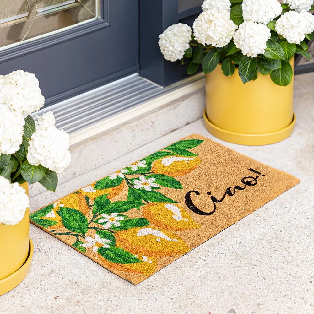 KSP Summer Coir Doormat 'Ciao Lemon'