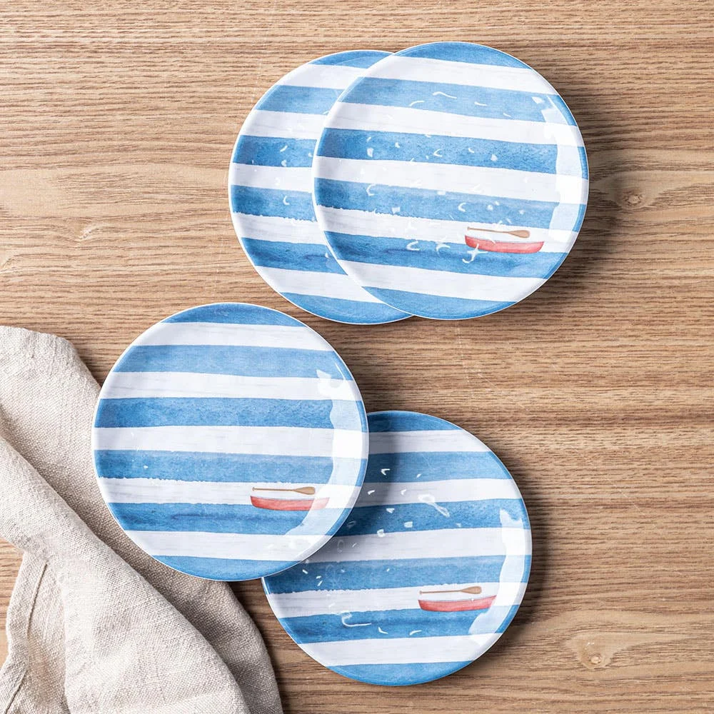 KSP Nibble 'Canadiana' Melamine Tidbit Plate - Set of 4