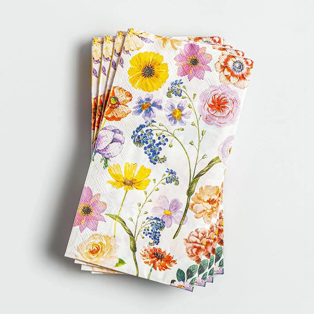 Harman 3-Ply 'Mixed Floral' Printed Guest Paper Napkin - 16pc