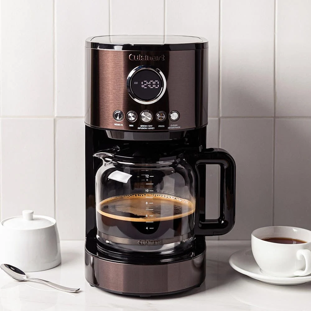 Cuisinart Modern Programmable Coffee Maker (Black Stainless Steel)