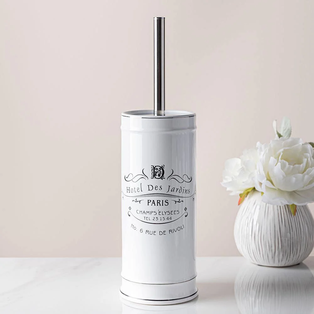 Moda At Home Paris Ceramic Toilet Brush (White)