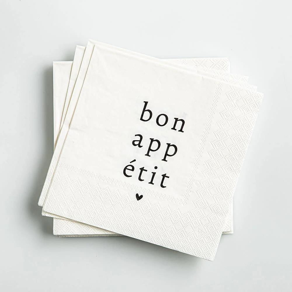 Harman 3-Ply 'Bon Appetit' Paper Napkin - Set of 20
