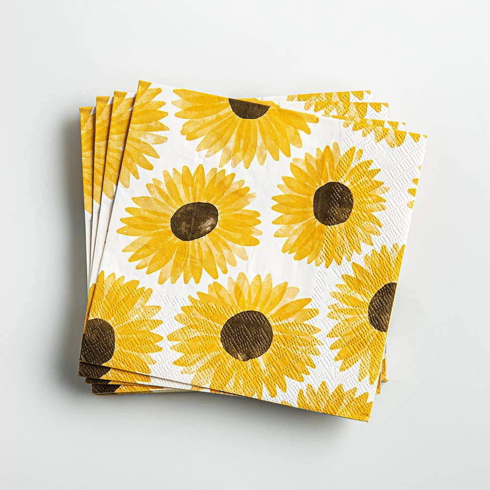 Harman 3-Ply 'Sunflowers' Paper Napkin - Set of 20