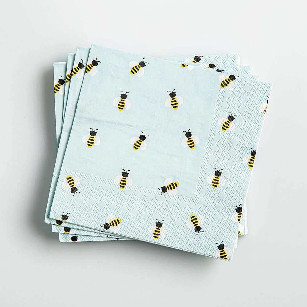 Harman 3-Ply 'Bees' Paper Napkin - Set of 20