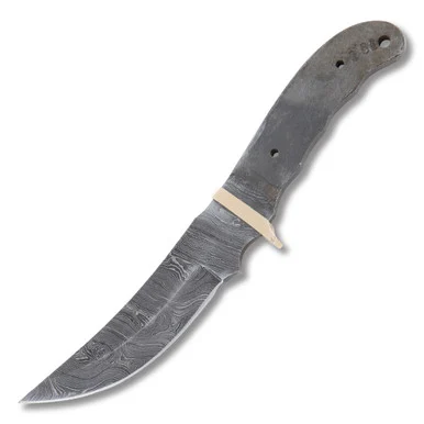 5.50In Damascus Upswept Skinner Fixed Blade Blank BL040