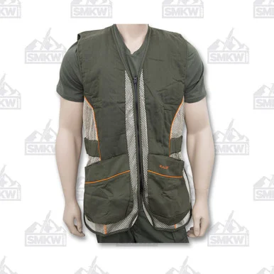 Allen Shooting Vest Medium-Large Recoil-Reducing Olive-Tan Mesh Unisex TAC22611