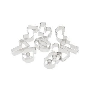 Ateco 9-Piece Stainless Steel Number Cutter Set