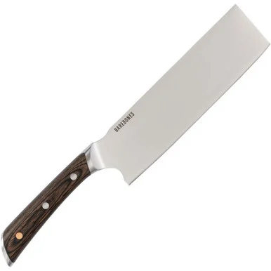 Barebones Living No. 7 Nakiri - Brwn Pakkawood (7" SS) BARE493