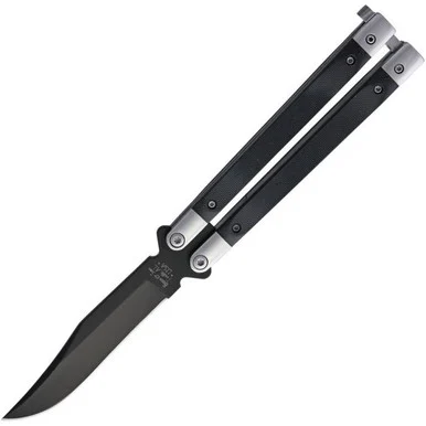 Bear & Son Butterfly Black - Black G-10 (3.88" 440 SS) BCG17B