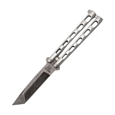 Bear & Son Damascus Balisong Armor-Piercing BRSS14AD