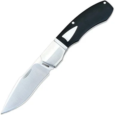 Begg Knives Recurve - Black G-10 (2.875" 14C28N) BG038