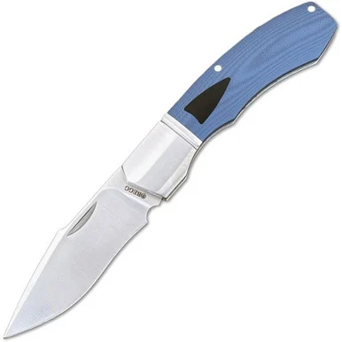 Begg Knives Recurve - Blue G-10 (2.875" 14C28N) BG039