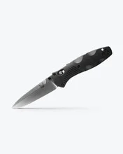 Benchmade Barrage AXIS Pocket Knife Plain Edge Satin Finish Black Handle 580