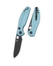 Bestechman Angry Owl Folding Knife Grey G10 Handle D2 Plain Black PVD Finish BMK12C-2