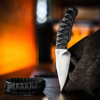 Boker Plus 302 - 3.40" Nitro‑V Hairline Clip Point, Tsuka‑Ito Wrap 02BP0006