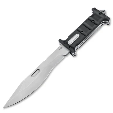 Boker Plus Extension Knife - 11.8" D2 Stonewash Transforming Fixed Blade, Black G-10 Handle 02BP0003