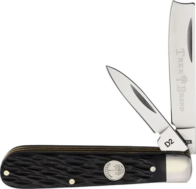 Boker Tree Brand TS 2.0 Razor -Black Jig Bone (2.48" D2) 110868