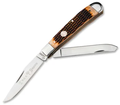 Boker TreebrandTrapper - Amber Jigged Bone (3.30" D2) 110890