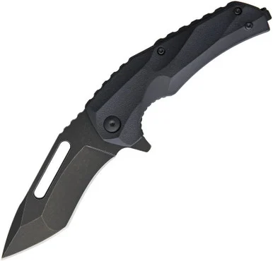 Brous Blades Reloader Linerlock - Blk Polymer (4.0" Acid SW D2) BRBM003A