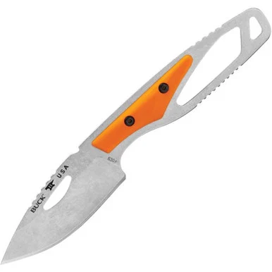 Buck 630 PakLite 2.0 Hide Knife – 2.75" 420HC Plain Blade Orange GFN 0630ORS-B