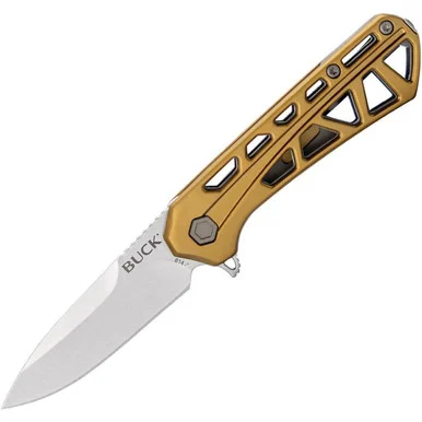 Buck 814 Mini Trace – Bronze Aluminum, 2.43" 7Cr17MoV Folding Knife 0814BRS