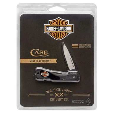 Case Harley Davidson Mini Blackhorn 52223 Black Zytel (059L SS)