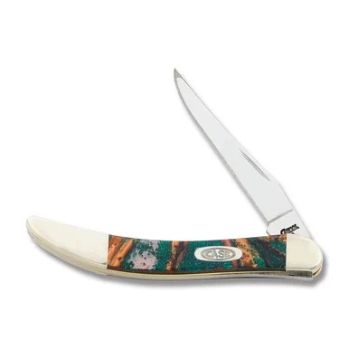 Case Rain Forest Corelon Small Texas Toothpick Folding Knife CA910096RF