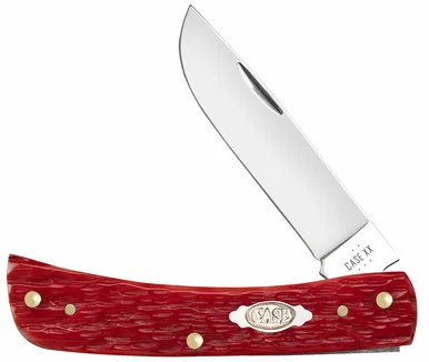 Case Sod Buster Jr. 31945 Peach Seed Jigged Dark Red Bone(6137 CS)