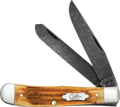 Case Trapper 52420 - Burnt Goldenrod Second Cut Jigged Bone (6254 DAM)