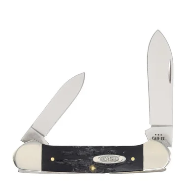 Case XX Jigged Buffalo Horn Canoe Pocket Knife CA65029