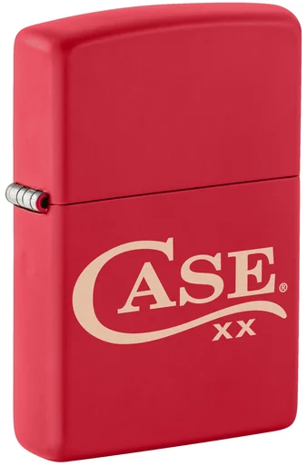 Case Zippo Windproof Lighter Red Matte Brass (50266)