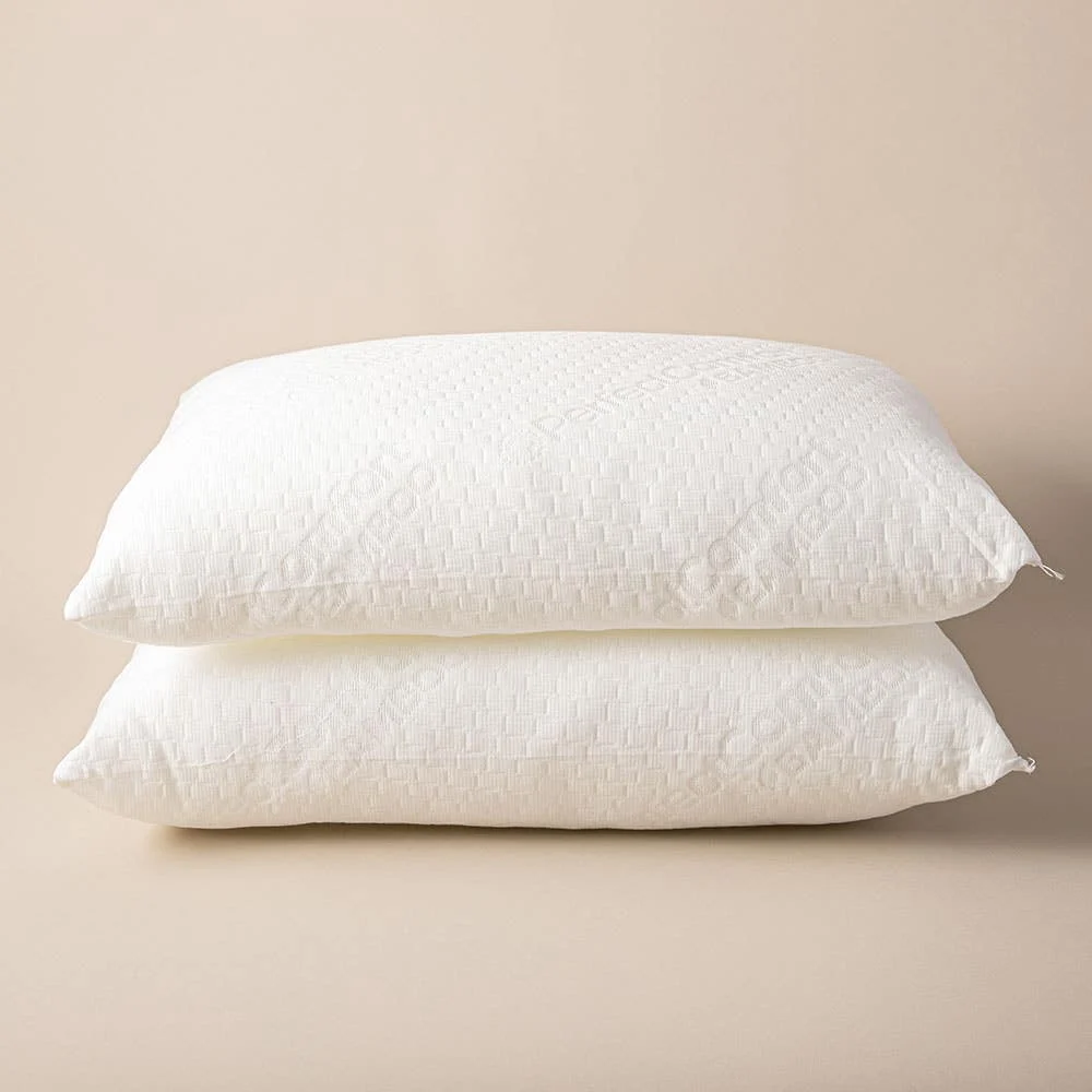 Century Home Natural Home Bamboo Pillow Queen - Set of 2