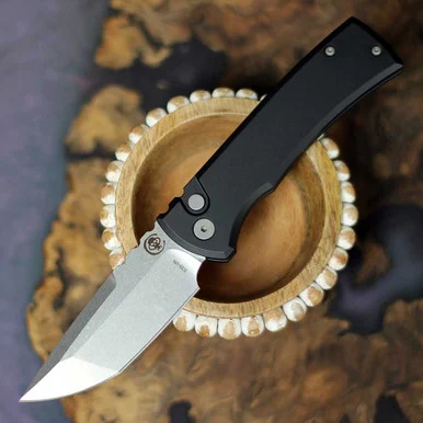 Chaves Knives Pro-Tech Redencion 229 AUTO Blk Alum (3.37" SW S35VN) Red Label CK-1A10-2B3F-6D1