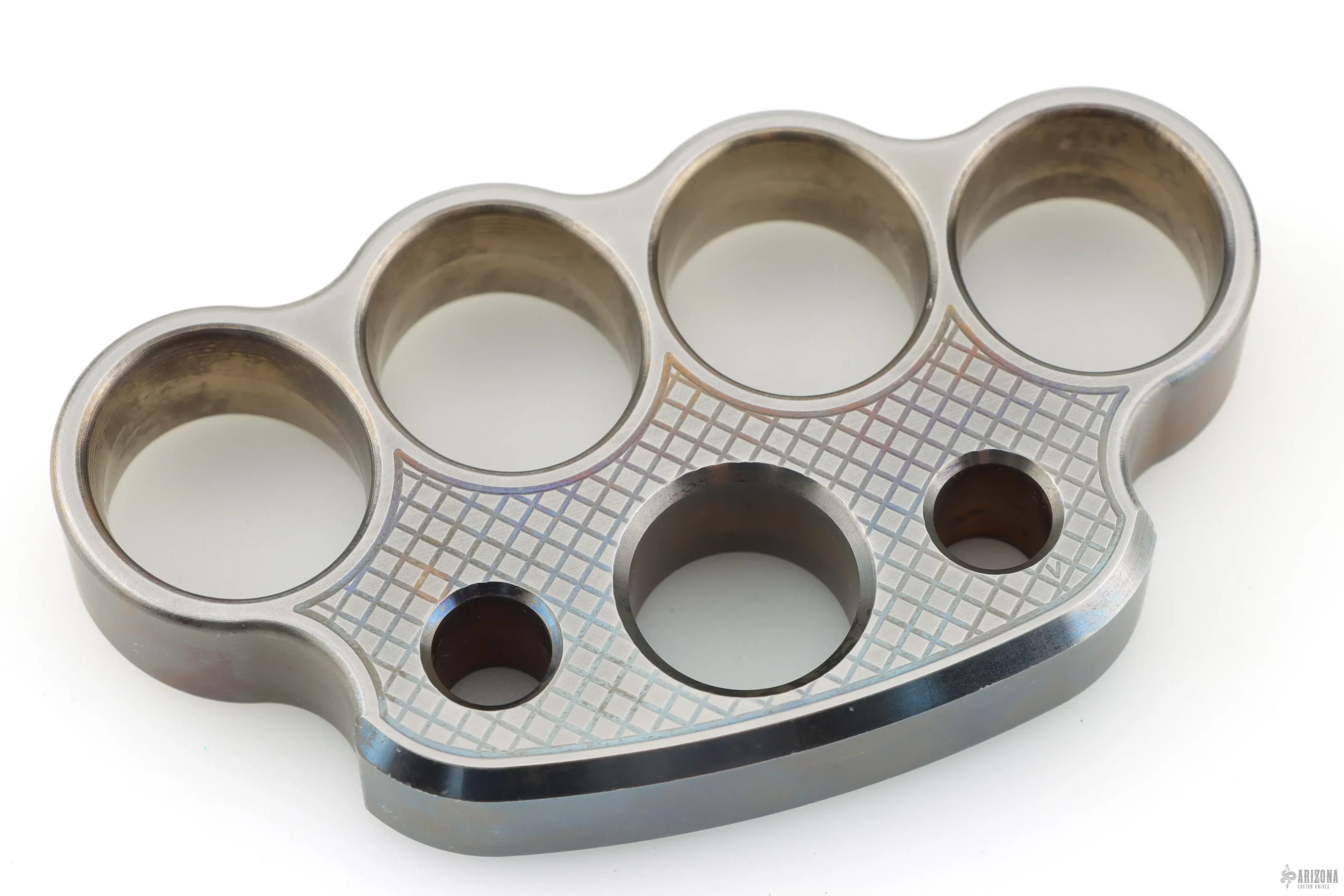 Checkered Titanium Paperweight
