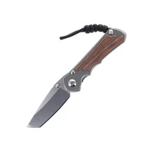 Chris Reeve Small Inkosi Folding Knife Glass Blasted Titanium Handle Natural Micarta Inlay Magnacut Steel Insingo SIN-1126