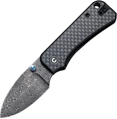 CIVIVI Baby Banter - CF ( 2.34" Black Damascus) C19068SDS1