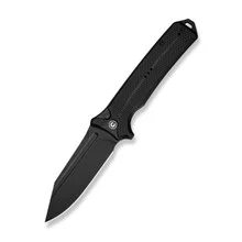 Civivi Neurohaptic Folding Knife Black G10 Handle Nitro-V Plain Edge Black Stonewash Finish C23080-1
