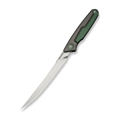 CIVIVI Shawka Folding Fillet- Gray/Green Al (5.81" 14C28N) C22029B-3
