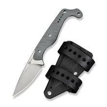 Civivi SOKN Fixed Blade Knife Gray G10 Handle Nitro-V Plain Edge Satin Finish C22027-2
