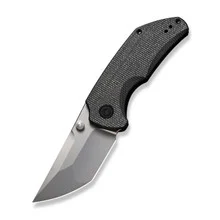 Civivi Thug 2 Folding Knife Dark Green Micarta Handle Nitro-V Tanto Plain Edge Silver Bead Blast Finish C20028C-3