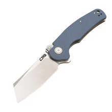 CJRB Crag Folding Knife Gray G10 Handle ARRPM Cleaver Blade J1904R-GYF