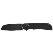 CJRB Lyrid Folding Knife Black G10 Handle AR-RPM9 Sheepsfoot Plain Black Blade J1953-BBK