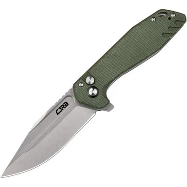 CJRB Riff - Green Canvas Micarta (3.47" AR-RPM9) J1928MGN