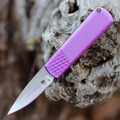 CobraTec Compact Hidden Release Auto - Purple Alum (1.9" Satin D2) CTCHRPUR