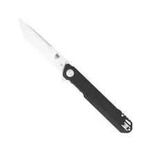 CobraTec Monarch Folding Knife Black G10 Handle D2 Plain Edge CTMONBLK